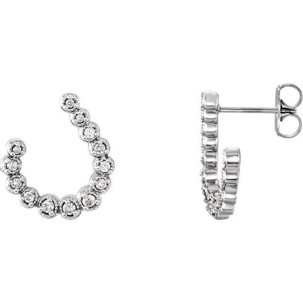 Accented Freeform Earrings Biondi Diamond Jewelers Aurora, CO
