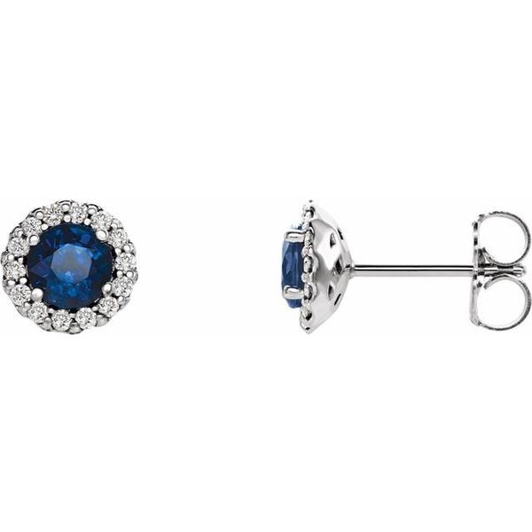 Round 4-Prong Halo-Style Earrings James & Williams Jewelers Berwyn, IL