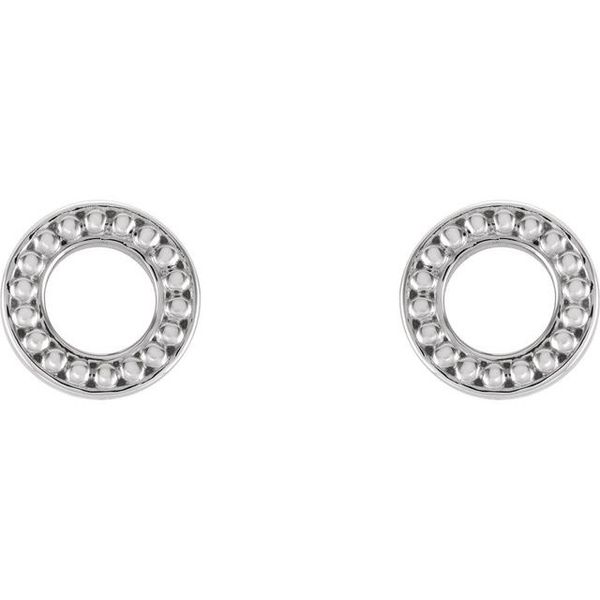 Beaded Circle Earrings Image 2 Woelk's House of Diamonds Russell, KS