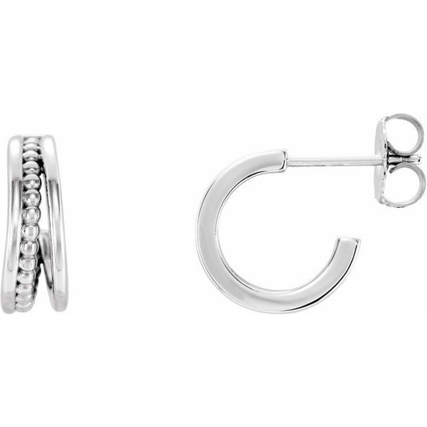 Beaded Hoop Earrings Designer Jewelers Westborough, MA