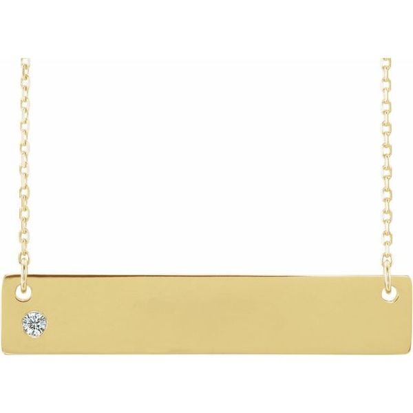 Engravable Family Bar Necklace S&E Jewelers Depew, NY