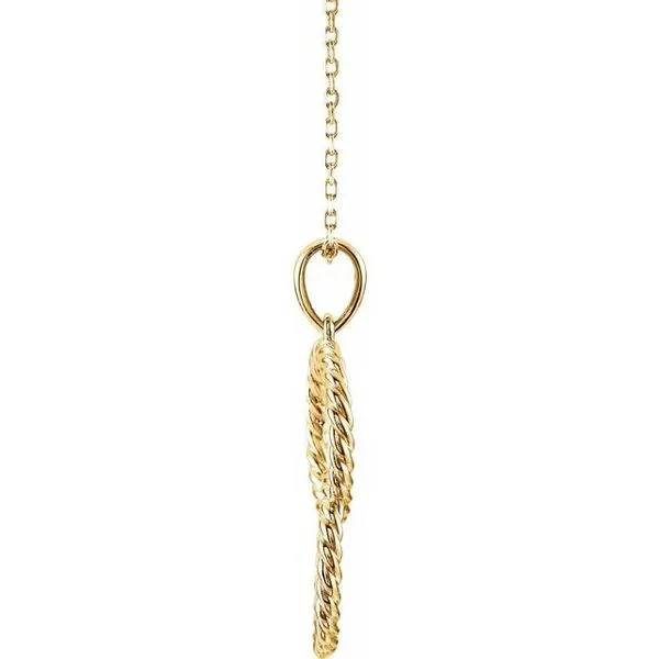 Interlocking Circle Rope Necklace