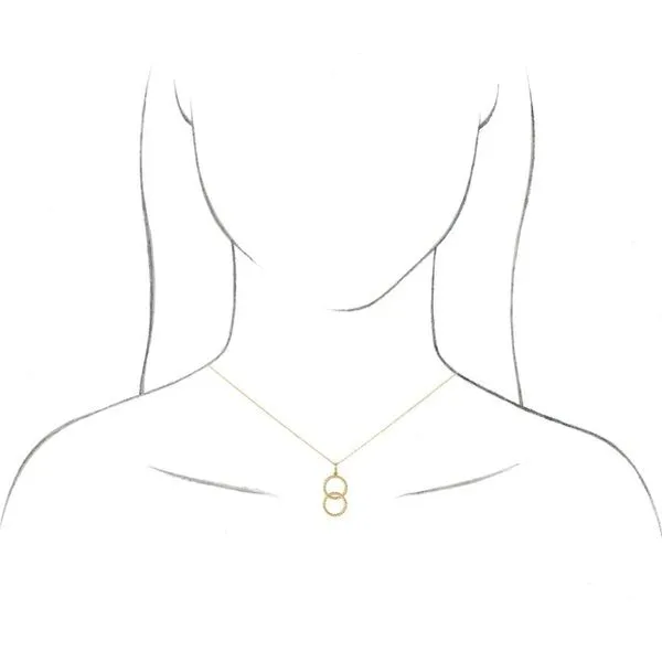 Interlocking Circle Rope Necklace