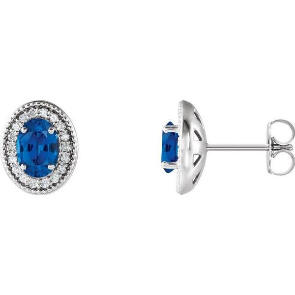 Oval 4-Prong Halo-Style Earrings Moseley Diamond Showcase Inc Columbia, SC