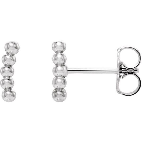 Curved Beaded Earrings Don's Jewelry & Design Washington, IA