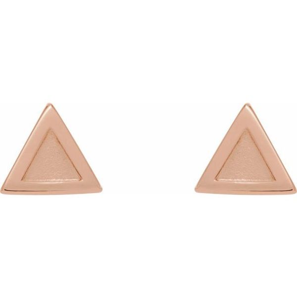 Petite Triangle Earrings Image 2 Dondero's Jewelry Vineland, NJ