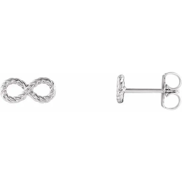 Stuller Infinity-Inspired Rope Earrings 86682:600:P Greenfield