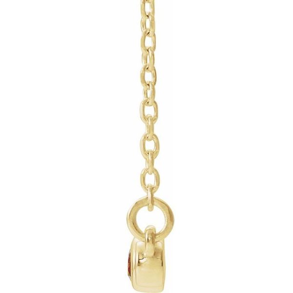 Bezel-Set Bar Necklace Image 2 S&E Jewelers Depew, NY