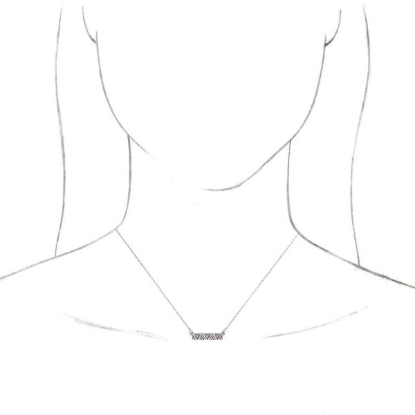 Geometric Bar Necklace Image 3 Gysbers Jewelry Waupun, WI