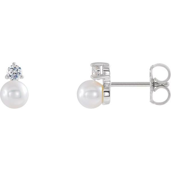 Accented Pearl Earrings Comstock Jewelers Edmonds, WA