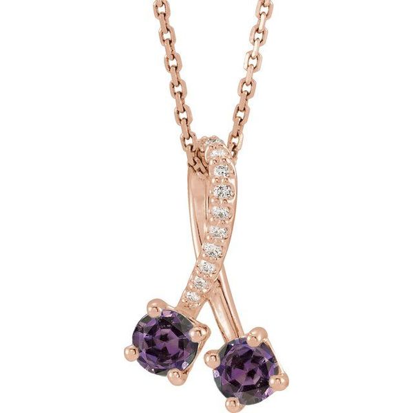 Two-Stone Necklace Comstock Jewelers Edmonds, WA