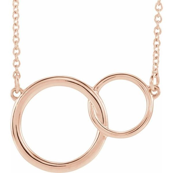 Small 18k Interlocking Circle Necklace | Von Bargen's Jewelry