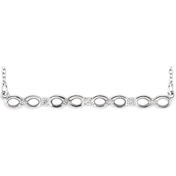 Infinity-Inspired Bar Necklace Ware's Jewelers Bradenton, FL