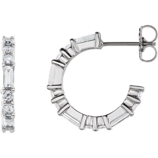 Accented Hoop Earrings Henry B. Ball Jewelers Canton, OH