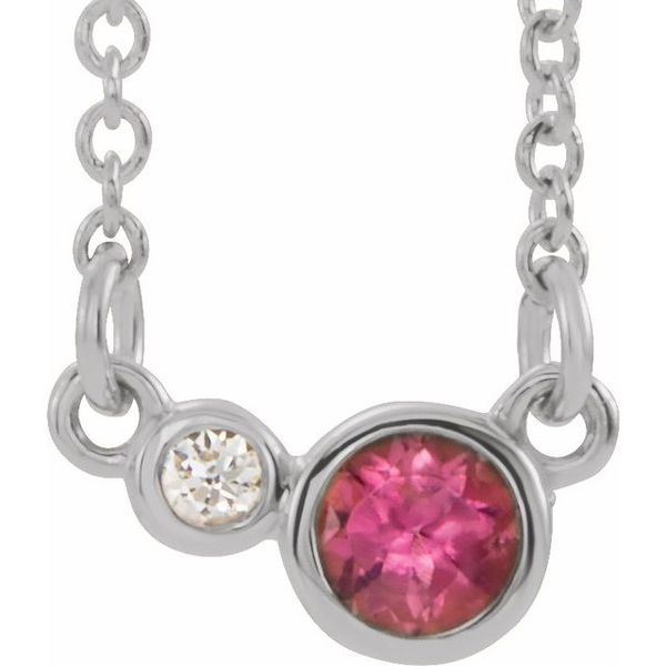 Accented Bezel-Set Necklace Moseley Diamond Showcase Inc Columbia, SC