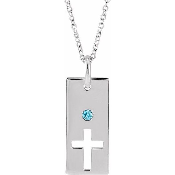 Accented Cross Bar Necklace Cravens & Lewis Jewelers Georgetown, KY