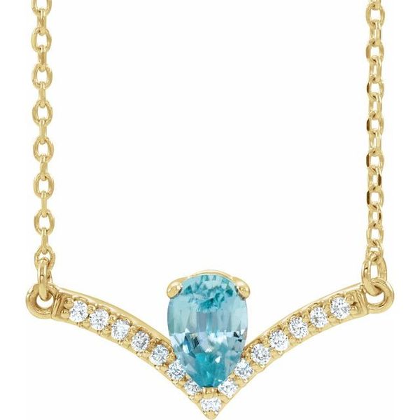 Accented V Necklace Cravens & Lewis Jewelers Georgetown, KY