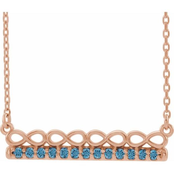 Infinity-Inspired Bar Necklace Biondi Diamond Jewelers Aurora, CO