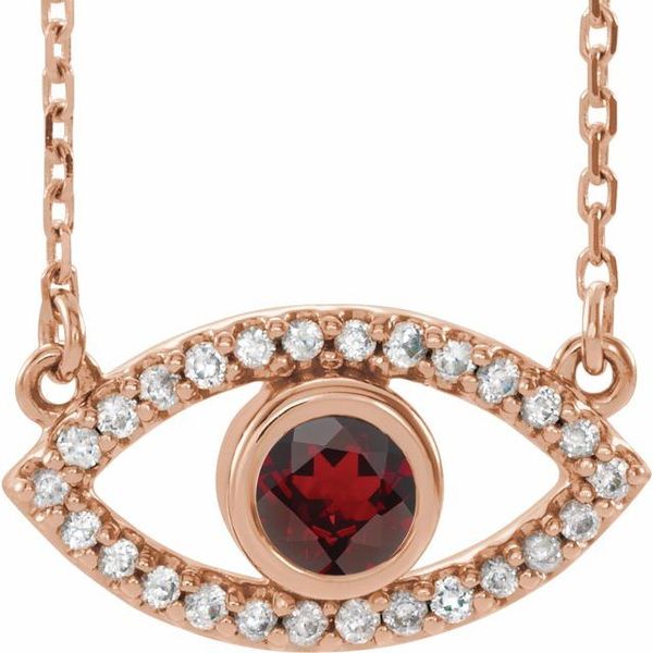 Accented Evil Eye Necklace Barron's Fine Jewelry Snellville, GA