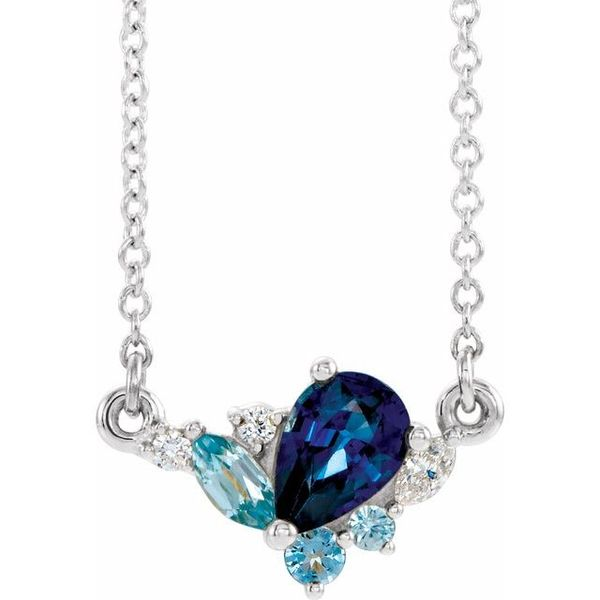 Multi-Shape Diamond Necklace For Sale at 1stDibs | multi shape diamond  necklace, mixed shape diamond necklace