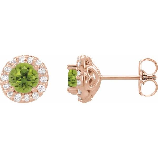 Round 4-Prong Halo-Style Earrings Priddy Jewelers Elizabethtown, KY