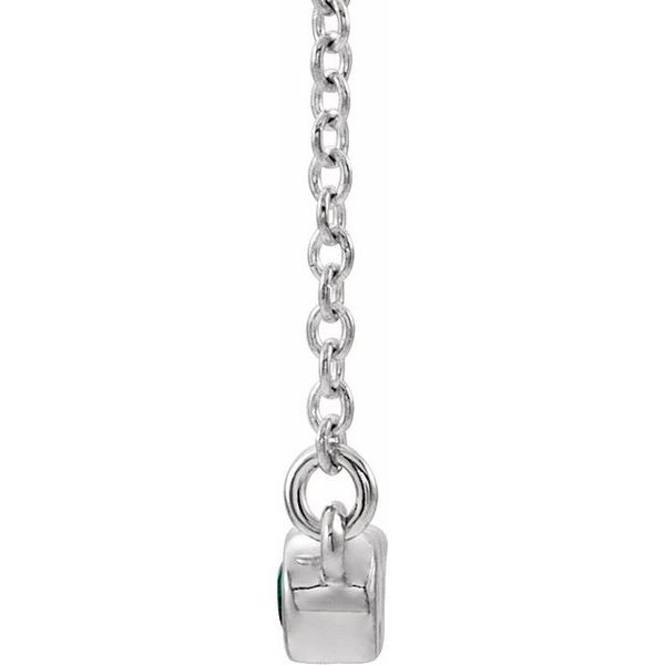 Bezel-Set Bar Necklace Image 2 S&E Jewelers Depew, NY