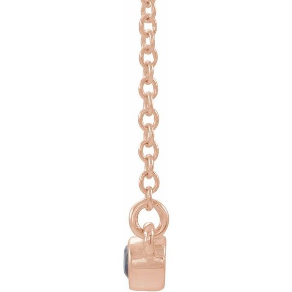 Bezel-Set Bar Necklace Image 2 Falls Jewelers Concord, NC