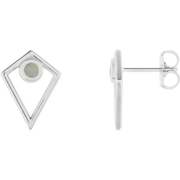 Sterling Silver Pyramid Studs - 100% Exclusive