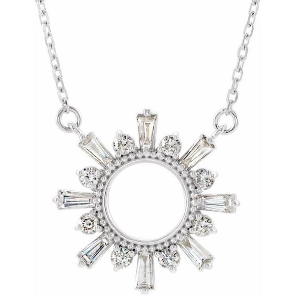 Accented Circle Necklace Beckman Jewelers Inc Ottawa, OH