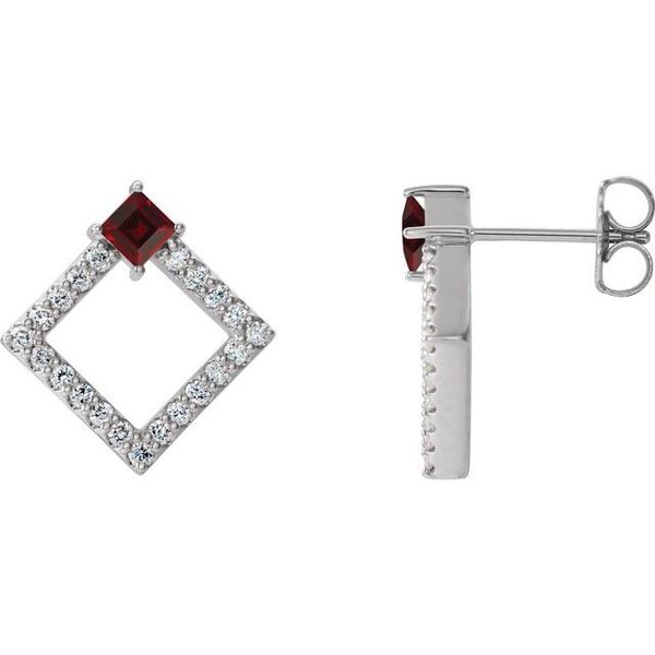 Accented Geometric Earrings Avitabile Fine Jewelers Hanover, MA