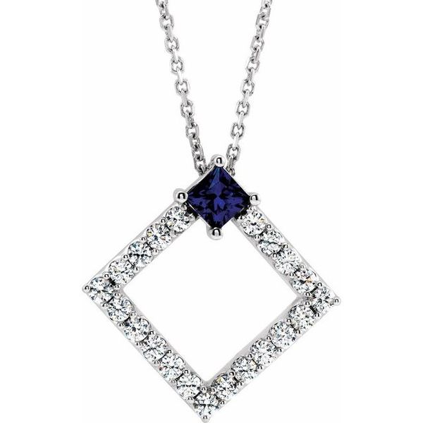 Accented Geometric Necklace Hart's Jewelers Grants Pass, OR