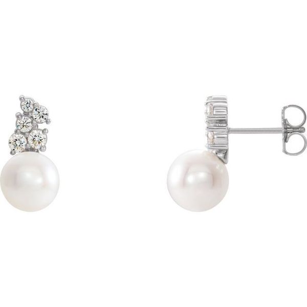 Pearl Cluster Earrings Avitabile Fine Jewelers Hanover, MA