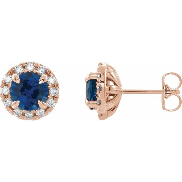 French-Set Halo-Style Earrings Dondero's Jewelry Vineland, NJ