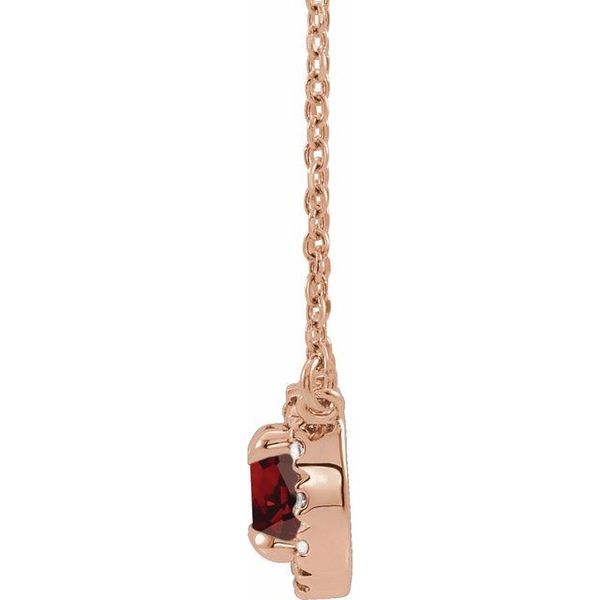 French-Set Halo-Style Necklace Image 2 Ware's Jewelers Bradenton, FL