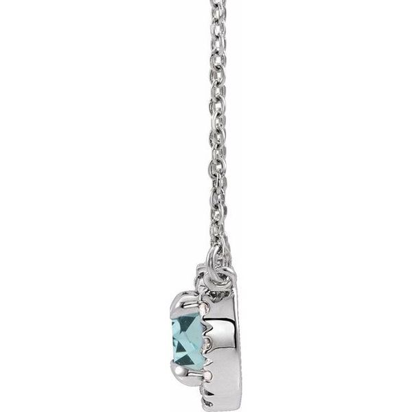 French-Set Halo-Style Necklace Image 2 The Diamond Shop, Inc. Lewiston, ID