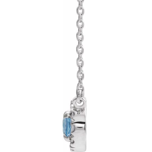 French-Set Halo-Style Necklace Image 2 Atlanta West Jewelry Douglasville, GA