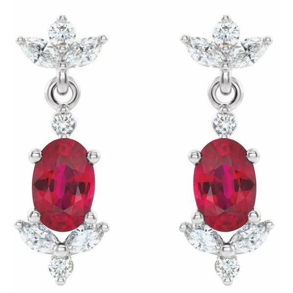 Accented Earrings Image 2 K. Martin Jeweler Dodge City, KS