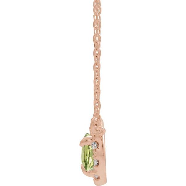 French-Set Halo-Style Necklace Image 2 Scirto's Jewelry Lockport, NY