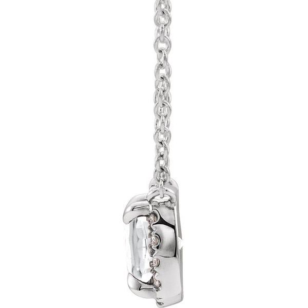 Halo-Style Necklace Image 2 Jerald Jewelers Latrobe, PA