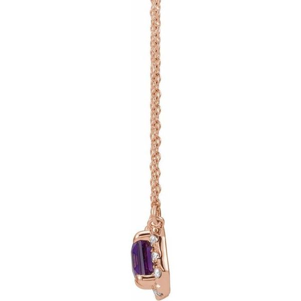 French-Set Halo-Style Necklace Image 2 Jerald Jewelers Latrobe, PA