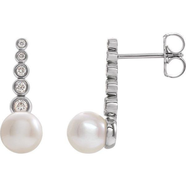 Accented Pearl Earrings Brynn Marr Jewelers Jacksonville, NC
