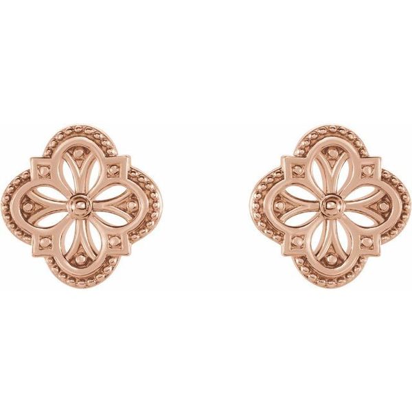 Vintage-Inspired Clover Earrings Image 2 Michael's Jewelry North Wilkesboro, NC
