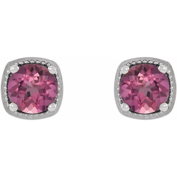 Round 4-Prong Earrings Image 2 Conti Jewelers Endwell, NY
