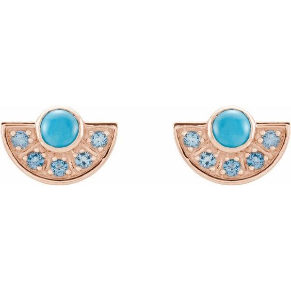 Fan Earrings Image 2 Blue Heron Jewelry Company Poulsbo, WA