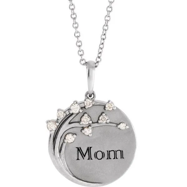 Stuller Engravable Family Tree Necklace 87176:111:P | D'Errico Jewelry ...