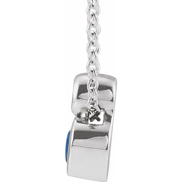 Bezel-Set Necklace or Slide Pendant Image 2 Morrison Smith Jewelers Charlotte, NC