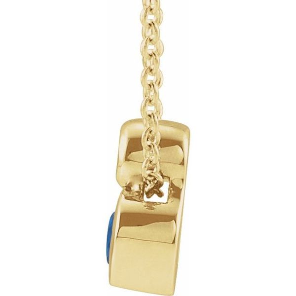 Bezel-Set Necklace or Slide Pendant Image 2 Ware's Jewelers Bradenton, FL