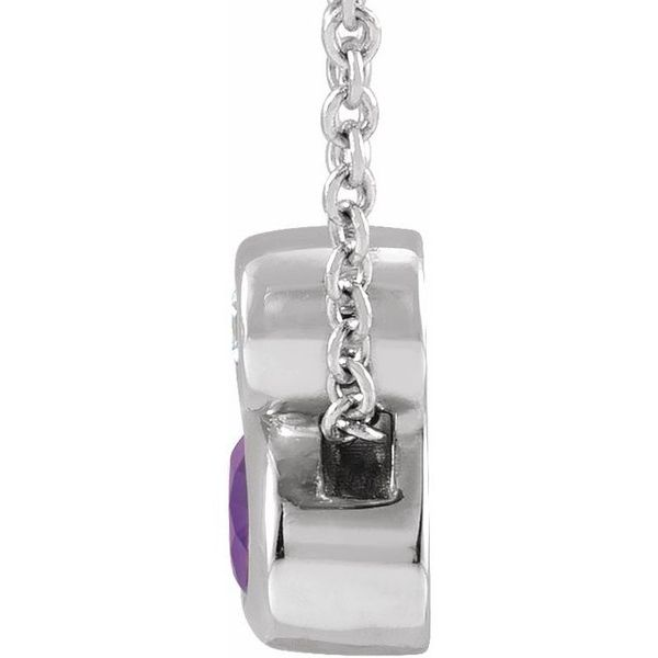 Stuller Bezel-Set Necklace or Slide Pendant 87206:483:P | Gysbers Jewelry |  Waupun, WI