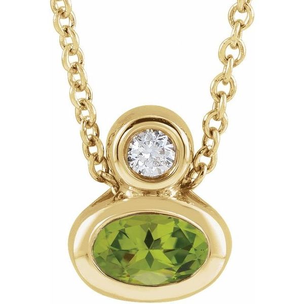 Bezel-Set Necklace or Slide Pendant Ware's Jewelers Bradenton, FL