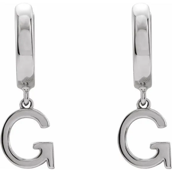 Initial Huggie Earrings